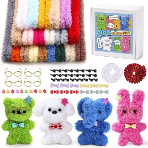 52/85/138 Pcs Extra Thick Pipe Cleaners Craft Supplies Jumbo Coral Fleece Chenille Stems Craft for or DIY Art Decorations